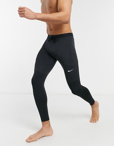 Черные тайтсы Nike Running Phenom Elite-Черный цвет