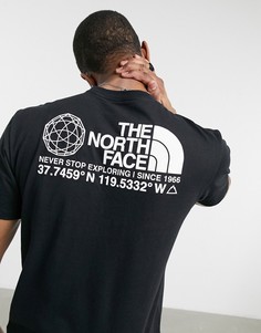 Черная футболка с логотипом The North Face-Черный цвет