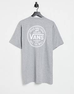 Серая футболка с короткими рукавами Vans Tried and True-Серый