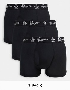Набор из 3 единиц нижнего белья черного цвета Original Penguin-Черный цвет