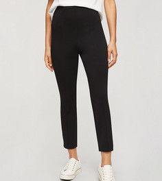 Черные брюки из ткани понте Miss Selfridge Petite-Черный цвет