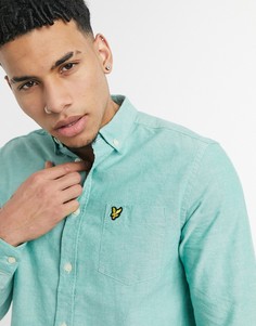 Легкая оксфордская рубашка классического кроя Lyle & Scott-Голубой