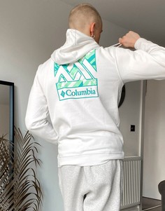 Базовый худи белого цвета с логотипом Columbia-Белый