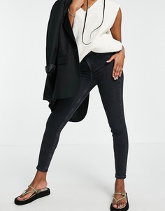 Черные джинсы скинни River Island-Синий