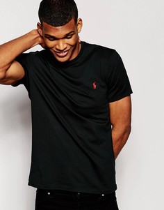 Черная футболка с круглым вырезом Polo Ralph Lauren-Черный цвет