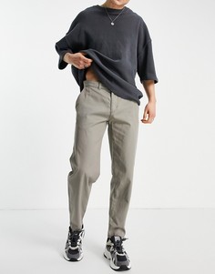 Светло-бежевые брюки-чиносы классического кроя New Look-Нейтральный