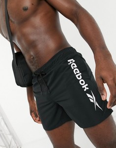 Черные шорты для плавания Reebok-Черный цвет