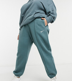 Темно-синие джоггеры в стиле oversized с маленьким логотипом-галочкой Nike Plus-Темно-синий