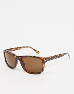 Квадратные солнцезащитные очки в черепаховой оправе AJ Morgan-Коричневый цвет