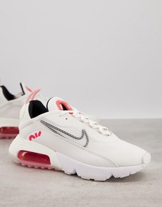 Кремово-красные кроссовки Nike Air Max 2090-Красный