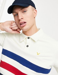 Футболка-поло со вставками Lyle & Scott-Белый