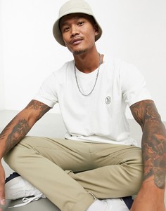 Белая футболка с круглым логотипом Nudie Jeans Co Uno-Белый