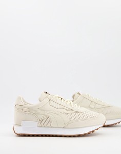 Кремовые кроссовки Puma Future Rider PRM-Белый