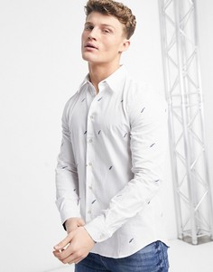 Белая рубашка с длинными рукавами классического кроя Paul Smith-Белый