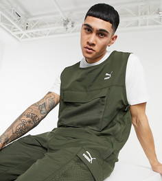 Жилет цвета хаки с нагрудным карманом Puma Avenir - эксклюзивно для ASOS-Зеленый цвет