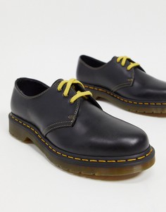Туфли с 3 люверсами Dr Martens 1461-Серый