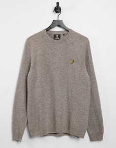 Джемпер с добавлением овечьей шерсти и круглым вырезом Lyle & Scott-Серый