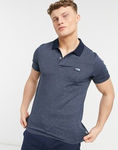Темно-синее трикотажное поло Jack & Jones Core-Темно-синий