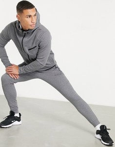 Джоггеры угольного цвета из технологичной ткани HIIT Training-Серый