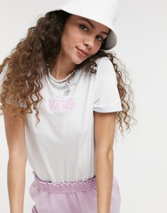 Белая футболка с контрастной окантовкой Summer Schooler-Белый Vans