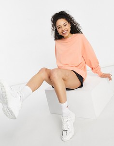 Свитшот оранжевого цвета в стиле oversized из органического хлопка ASOS DESIGN-Оранжевый цвет