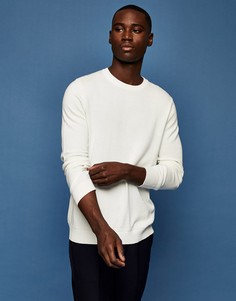 Белый трикотажный джемпер Topman Considered Essential