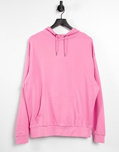 Розовый худи бойфренда из органического хлопка в стиле oversized ASOS DESIGN-Розовый цвет