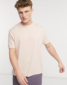 Розовая свободная футболка из органического хлопка ASOS DESIGN-Розовый цвет