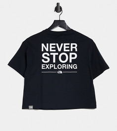 Черная укороченная футболка The North Face NSE – эксклюзивно для ASOS-Черный цвет