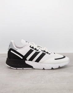 Бело-черные кроссовки adidas Originals ZX 1K Boost-Белый