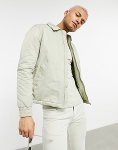 Светло-бежевая куртка Харрингтон с утеплителем ASOS DESIGN-Бежевый