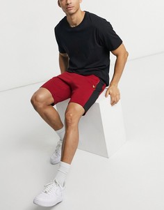 Флисовые шорты Lyle & Scott Sport Colour Breaker-Красный