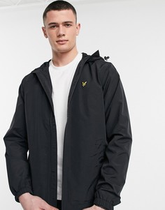 Черная куртка на молнии с капюшоном Lyle & Scott-Черный цвет
