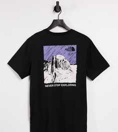 Черная футболка с принтом горы The North Face – эксклюзивно для ASOS-Черный цвет