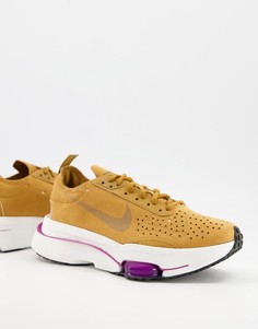 Кроссовки пшеничного цвета Nike Air Zoom Type-Коричневый цвет