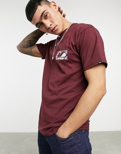 Бордовая футболка из технологичной ткани Vans Outdoor-Красный