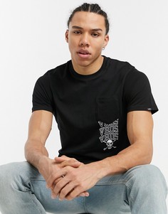Черная футболка Vans New Varsity-Черный цвет