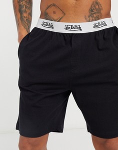 Шорты для дома с логотипом на поясе Von Dutch-Черный
