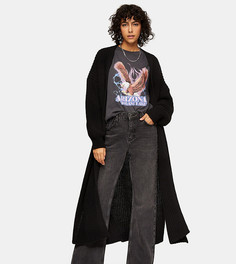 Черный кардиган макси Topshop Tall-Черный цвет