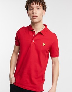 Узкая эластичная футболка-поло Lyle & Scott-Красный