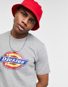 Серая футболка с фирменным логотипом в виде подковы Dickies-Серый