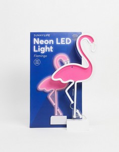 Неоновый светодиодный светильник в виде фламинго с разъемом USB Sunnylife-Розовый цвет
