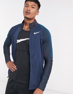 Темно-синяя олимпийка Nike Running Element-Темно-синий