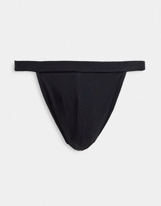 Черные стринги для плавания ASOS DESIGN-Черный цвет