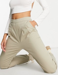 Брюки-галифе медового цвета со вставками по бокам ASOS DESIGN-Коричневый цвет