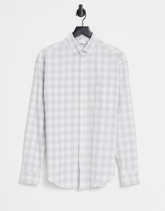 Бело-серая клетчатая oversized-рубашка в стиле 90-х ASOS DESIGN-Серый