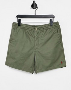 Зеленые шорты из эластичного твила с логотипом в виде игрока поло Polo Ralph Lauren-Зеленый цвет
