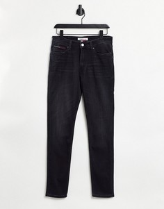 Зауженные джинсы выбеленного черного цвета Tommy Jeans Simon-Черный цвет