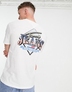 Белая футболка с логотипом на спине Tommy Jeans-Белый