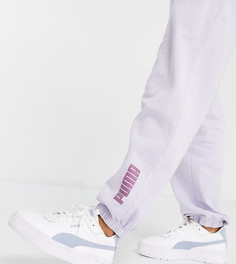 Светло-сиреневые выбеленные джоггеры PUMA – эксклюзивно для ASOS-Фиолетовый цвет
